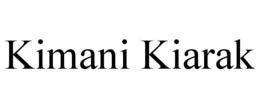KIMANI KIARAK trademark