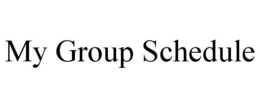 MY GROUP SCHEDULE trademark