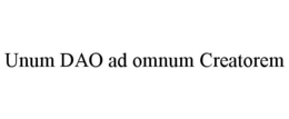 UNUM DAO AD OMNUM CREATOREM trademark