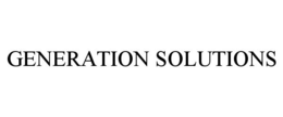 GENERATION SOLUTIONS trademark
