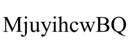 MJUYIHCWBQ trademark