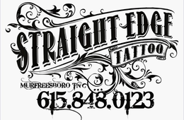 STRAIGHT EDGE TATTOO MURFREESBORO TN 615.848.0123 trademark