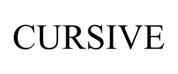 CURSIVE trademark