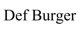 DEF BURGER trademark