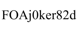 FOAJ0KER82D trademark