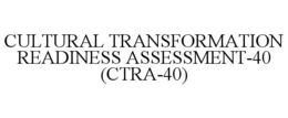 CULTURAL TRANSFORMATION READINESS ASSESSMENT-40 (CTRA-40) trademark