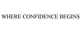 WHERE CONFIDENCE BEGINS trademark