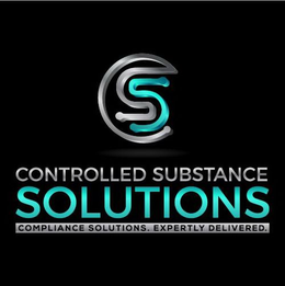 CS CONTROLLED SUBSTANCE SOLUTIONS COMPLIANCE SOLUTIONS. EXPERTLY DELIVERED. trademark