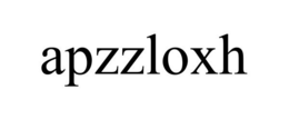 APZZLOXH trademark