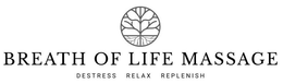 BREATH OF LIFE MASSAGE DESTRESS RELAX REPLENISH trademark