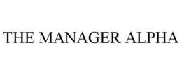 THE MANAGER ALPHA trademark