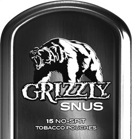 GRIZZLY SNUS 15 NO-SPIT TOBACCO POUCHES trademark