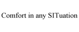 COMFORT IN ANY SITUATION trademark