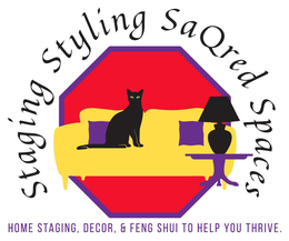 STAGING STYLING SAQRED SPACES HOME STAGING, DECOR, & FENG SHUI TO HELP YOU THRIVE. trademark