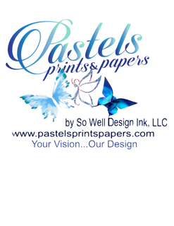 PASTELS PRINTS & PAPERS BY SO WELL DESIGN INK, LLC WWW.PASTELSPRINTSPAPERS.COM trademark
