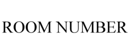ROOM NUMBER trademark