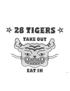 28 TIGERS TAKE OUT EAT IN trademark