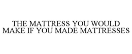 THE MATTRESS YOU WOULD MAKE IF YOU MADE MATTRESSES trademark