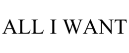 ALL I WANT trademark
