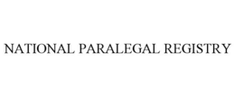 NATIONAL PARALEGAL REGISTRY trademark