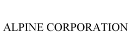 ALPINE CORPORATION trademark