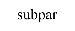 SUBPAR trademark