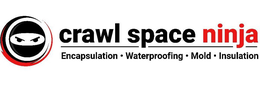 CRAWL SPACE NINJA ENCAPSULATION · WATERPROOFING · MOLD · INSULATION trademark