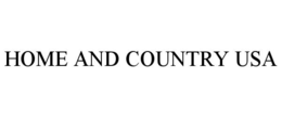 HOME AND COUNTRY USA trademark