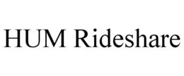 HUM RIDESHARE trademark