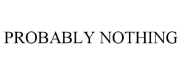 PROBABLY NOTHING trademark