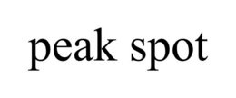 PEAK SPOT trademark