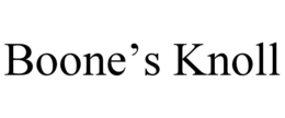 BOONE'S KNOLL trademark