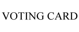 VOTING CARD trademark