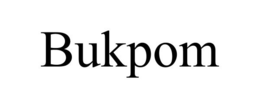 BUKPOM trademark