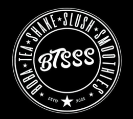 BTSSS BOBA TEA SHAKE SLUSH SMOOTHIES ESTD. 2022 trademark