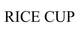 RICE CUP trademark
