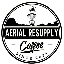 AERIAL RESUPPLY COFFEE · SINCE 2021 · trademark