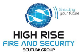 S HIGH RISE FIRE AND SECURITY SCUTUM GROUP  SHIELDING YOUR FUTRUE trademark