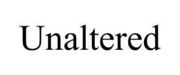 UNALTERED trademark