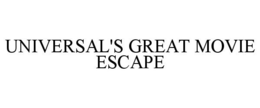 UNIVERSAL'S GREAT MOVIE ESCAPE trademark