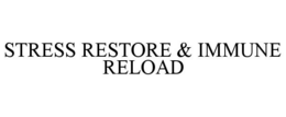 STRESS RESTORE & IMMUNE RELOAD trademark