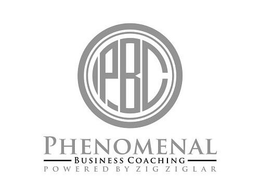 PBC PHENOMENAL BUSINESS COACHING POWERED BY ZIG ZIGLAR trademark