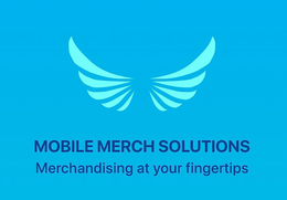 MOBILE MERCH SOLUTIONS MERCHANDISING AT YOUR FINGERTIPS trademark