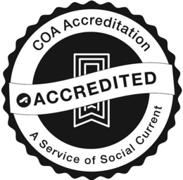 COA COA ACCREDITATION SC ACCREDITED A SERVICE OF SOCIAL CURRENT trademark