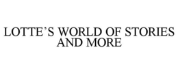LOTTE'S WORLD OF STORIES AND MORE trademark