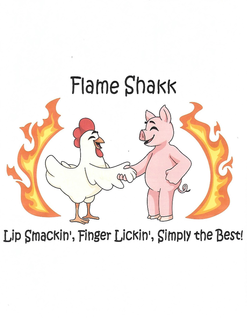 FLAME SHAKK LIP SMACKIN, FINGER LICKIN, SIMPLY THE BEST! trademark