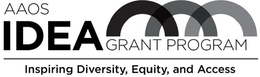 AAOS IDEA GRANT PROGRAM INSPIRING DIVERSITY, EQUITY, AND ACCESS trademark