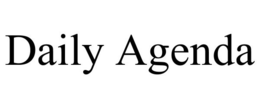 DAILY AGENDA trademark