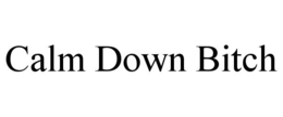 CALM DOWN BITCH trademark