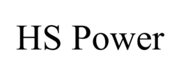 HS POWER trademark